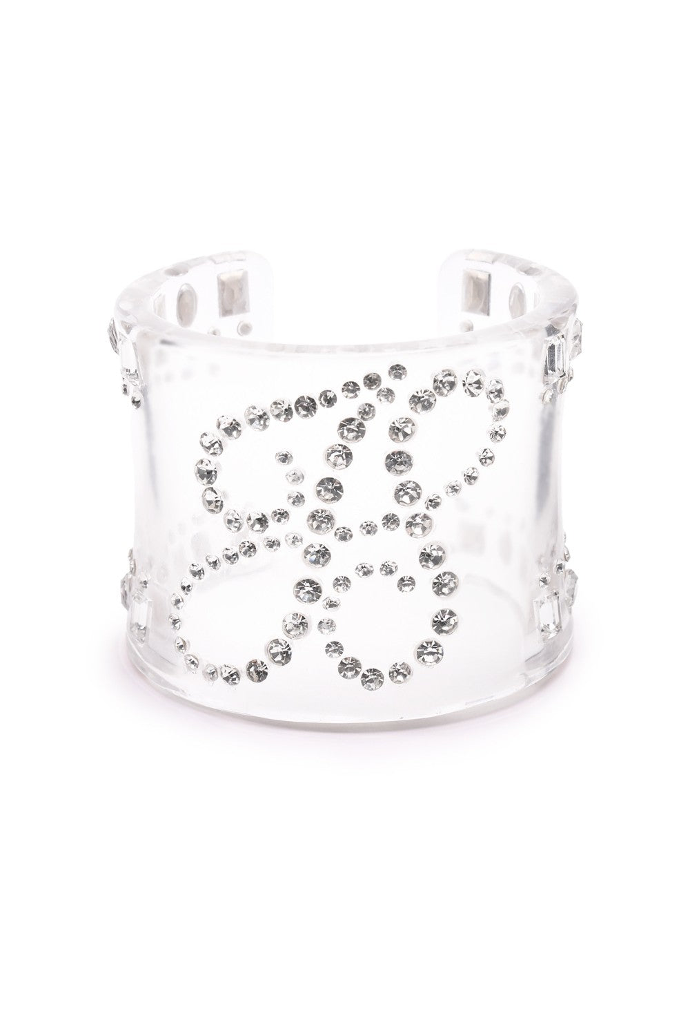 Crystal Frost Clear Bangle