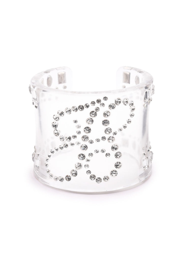 Crystal Frost Clear Bangle