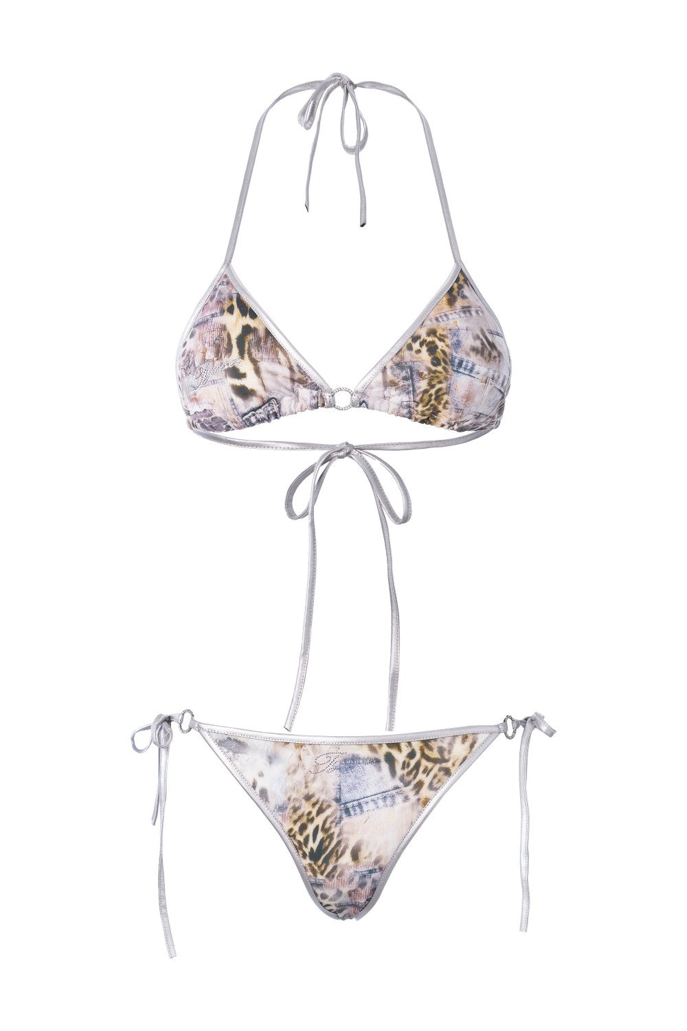 Leopard Triangle Bikini Set