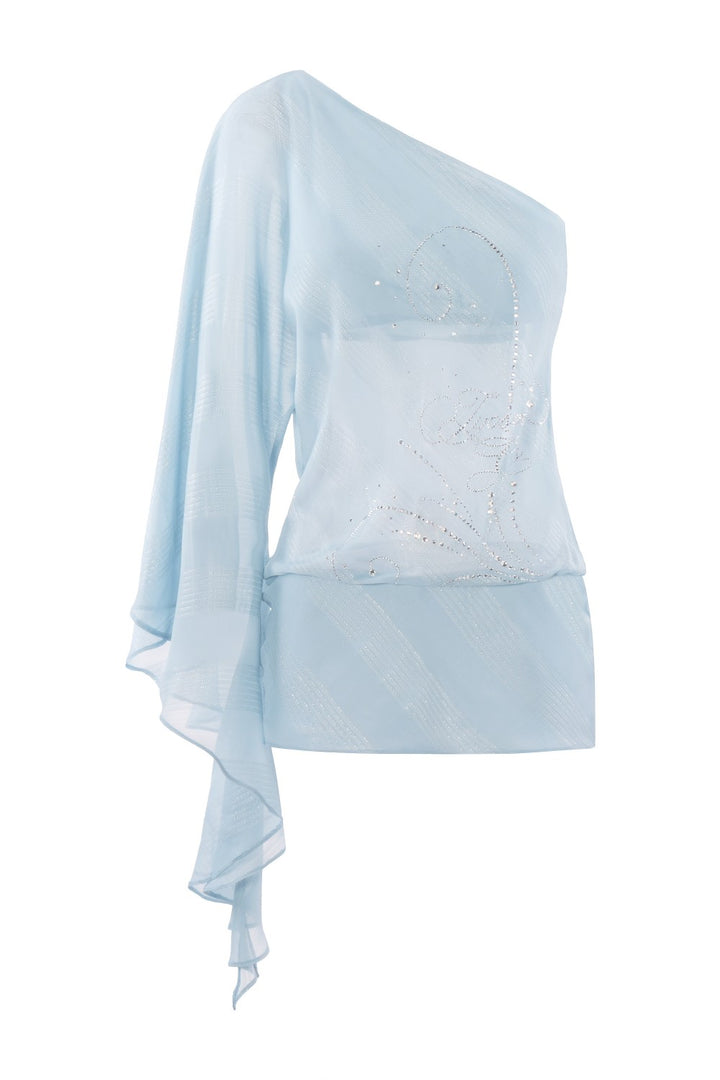 Skye Shimmer Asymmetrical Dress