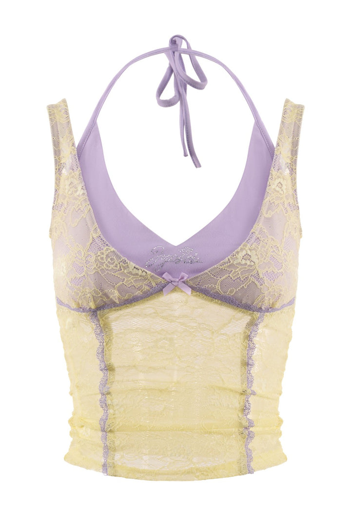 Mila Lemon Lace Top