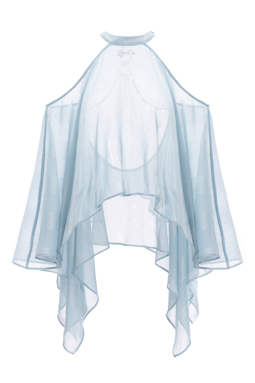 Aurora Draped Sheer Top
