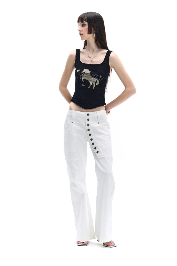 Rhinestone Horse Tank Top