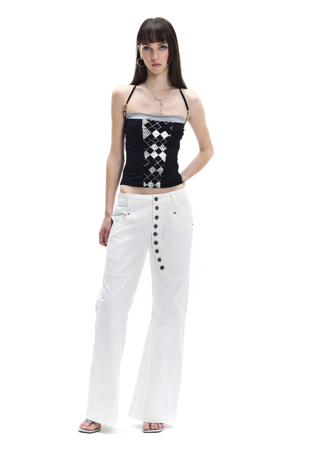 Vintage Argyle Tube Top