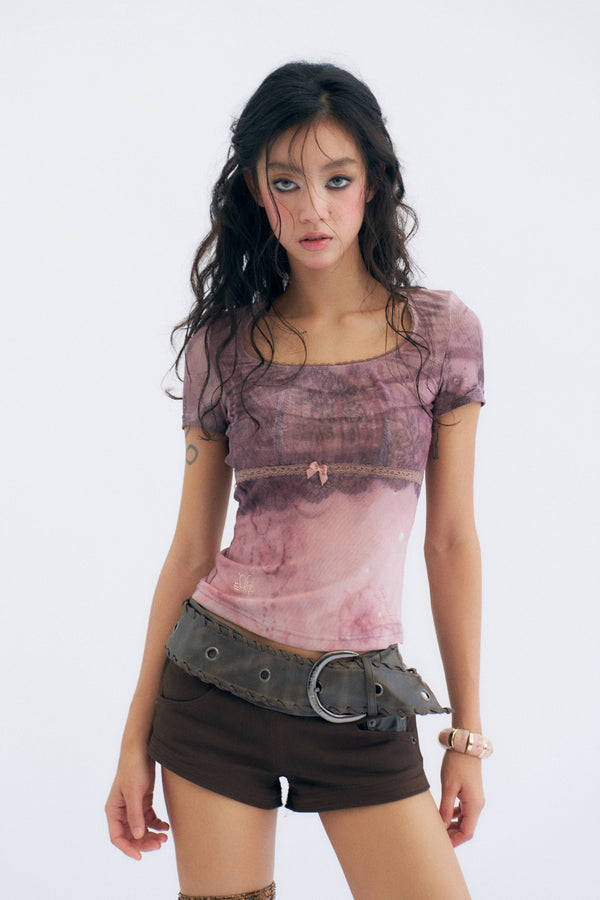 Sheer Bow T-Shirt