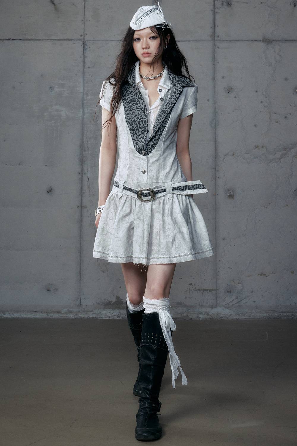 Vintage Leopard Mini Dress