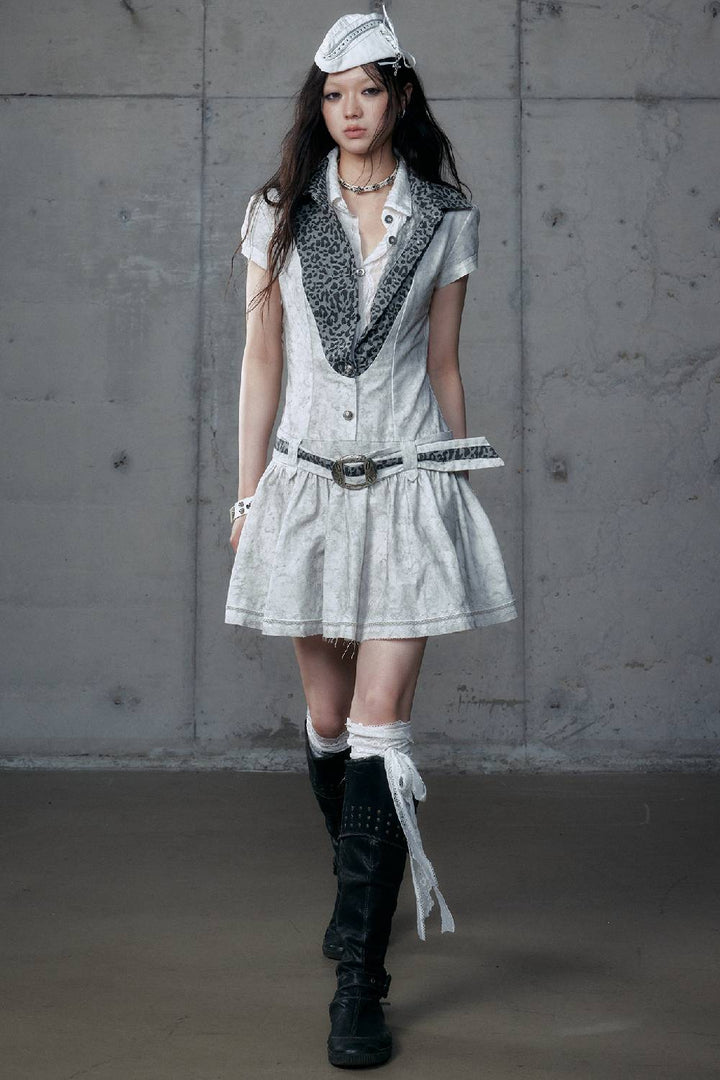 Vintage Leopard Mini Dress