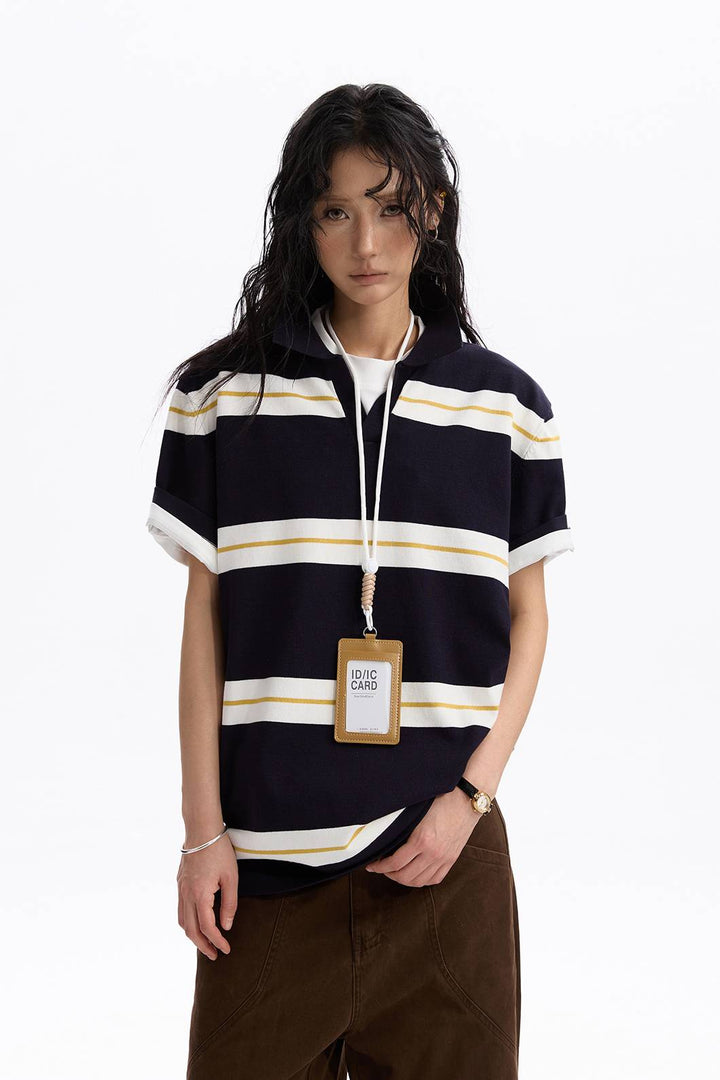 Striped Polo Tee