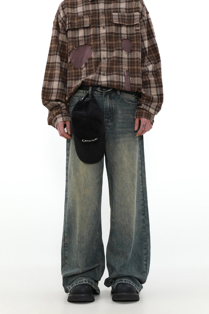 Faded Classic Denim Jeans