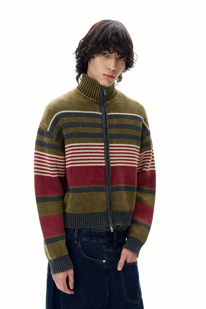 Autumn Retro Stripe Jacket