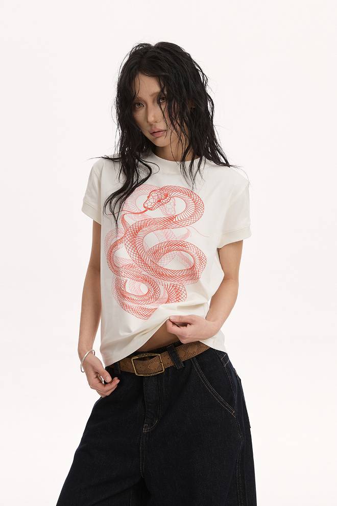 Graphic Snake Tee