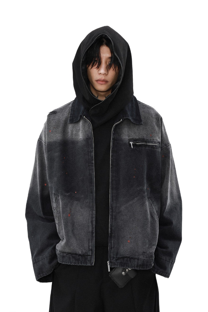 Charcoal Gradient Denim Jacket