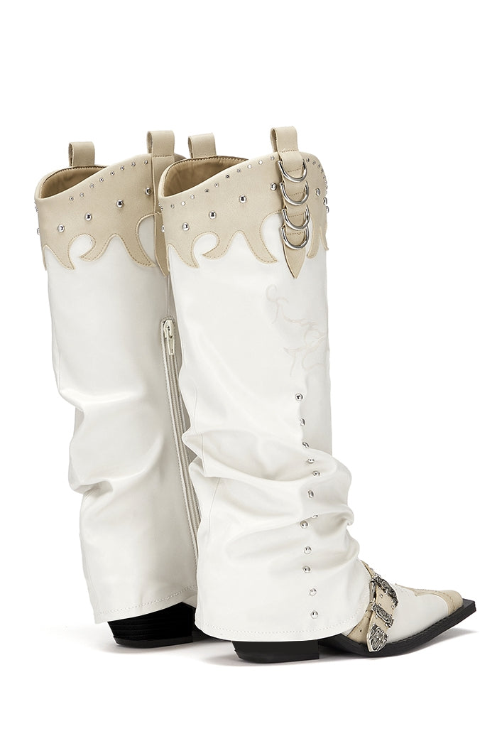 Ivory Western Boots