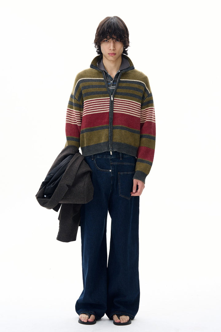 Autumn Retro Stripe Jacket