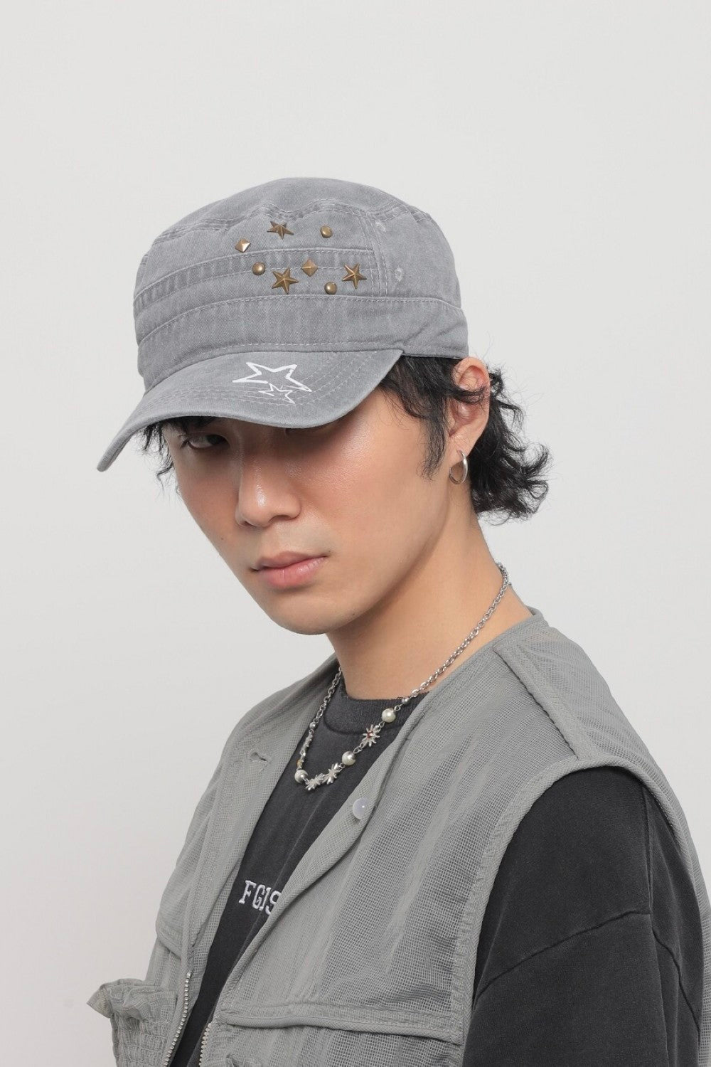 Star Studded Military Cap