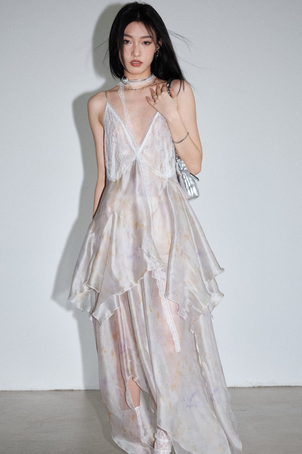 Jellyfish Mesh Maxi Dress M