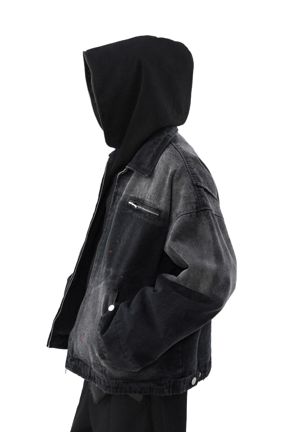 Charcoal Gradient Denim Jacket