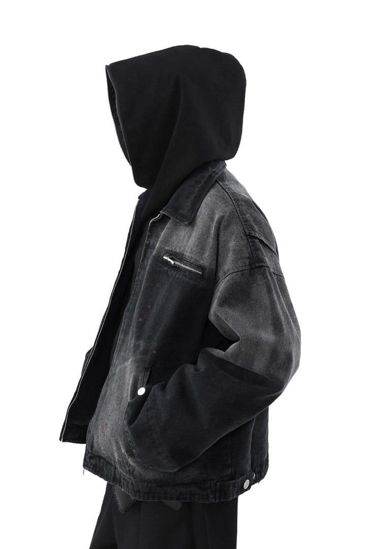 Charcoal Gradient Denim Jacket