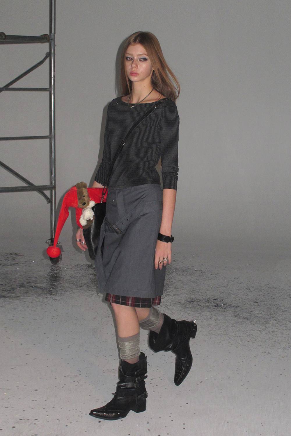 Belted Layered Skirt