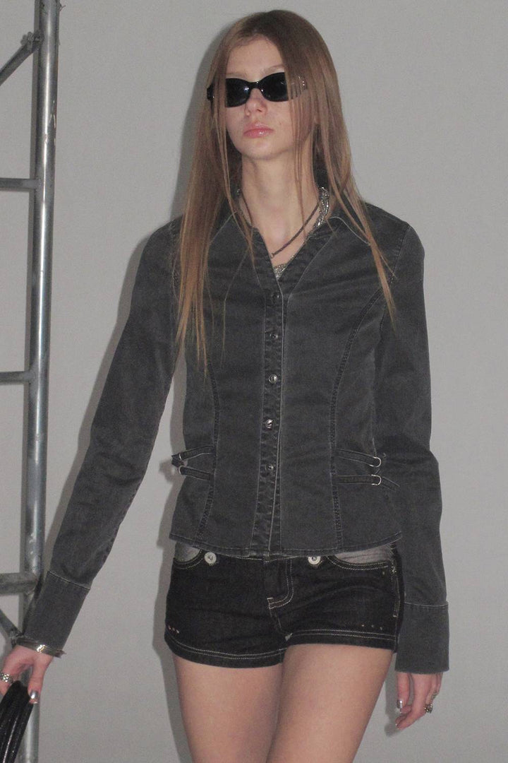 Washed Collar Shirt