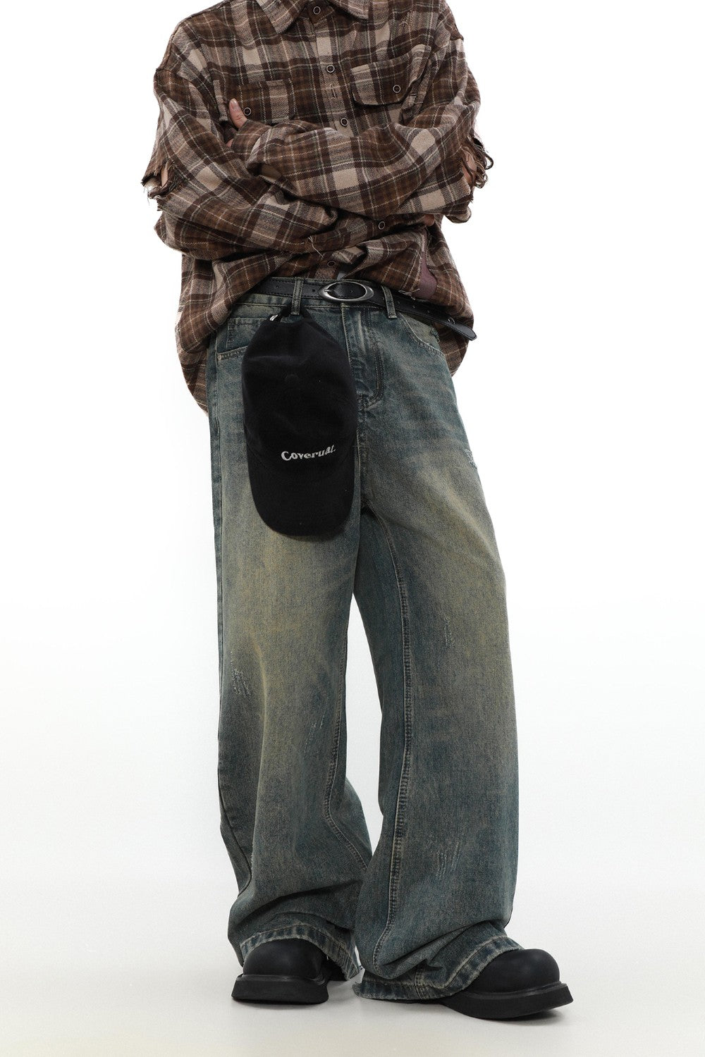 Faded Classic Denim Jeans