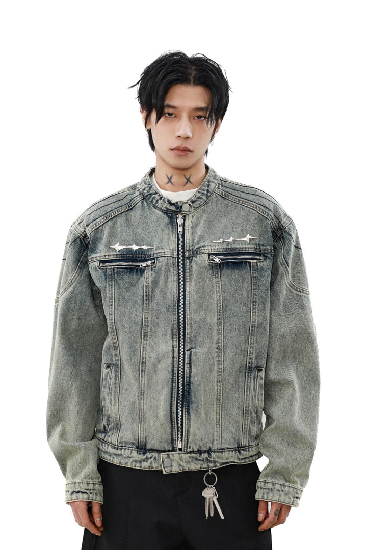 Cropped Denim Core Jacket