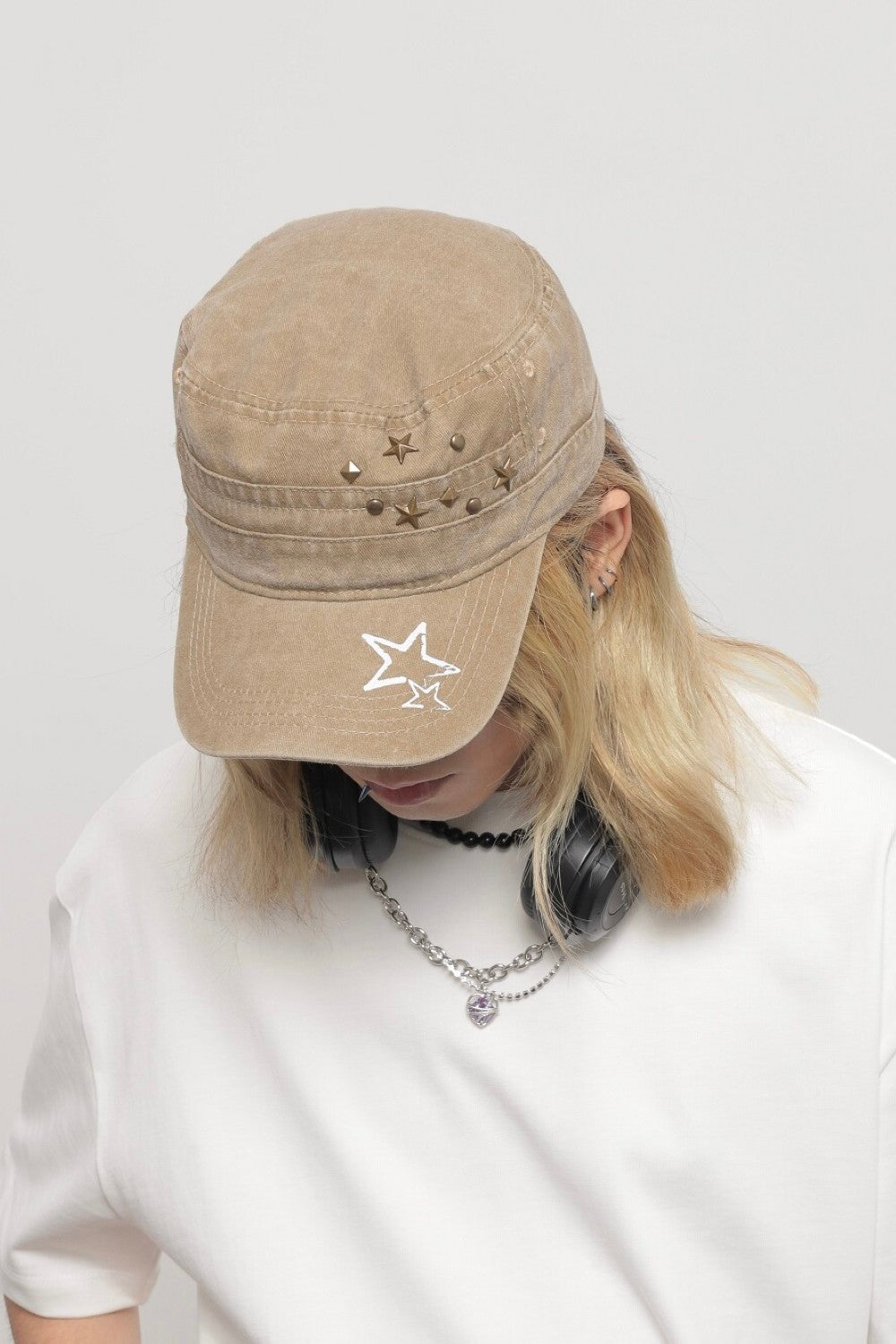 Star Studded Military Cap