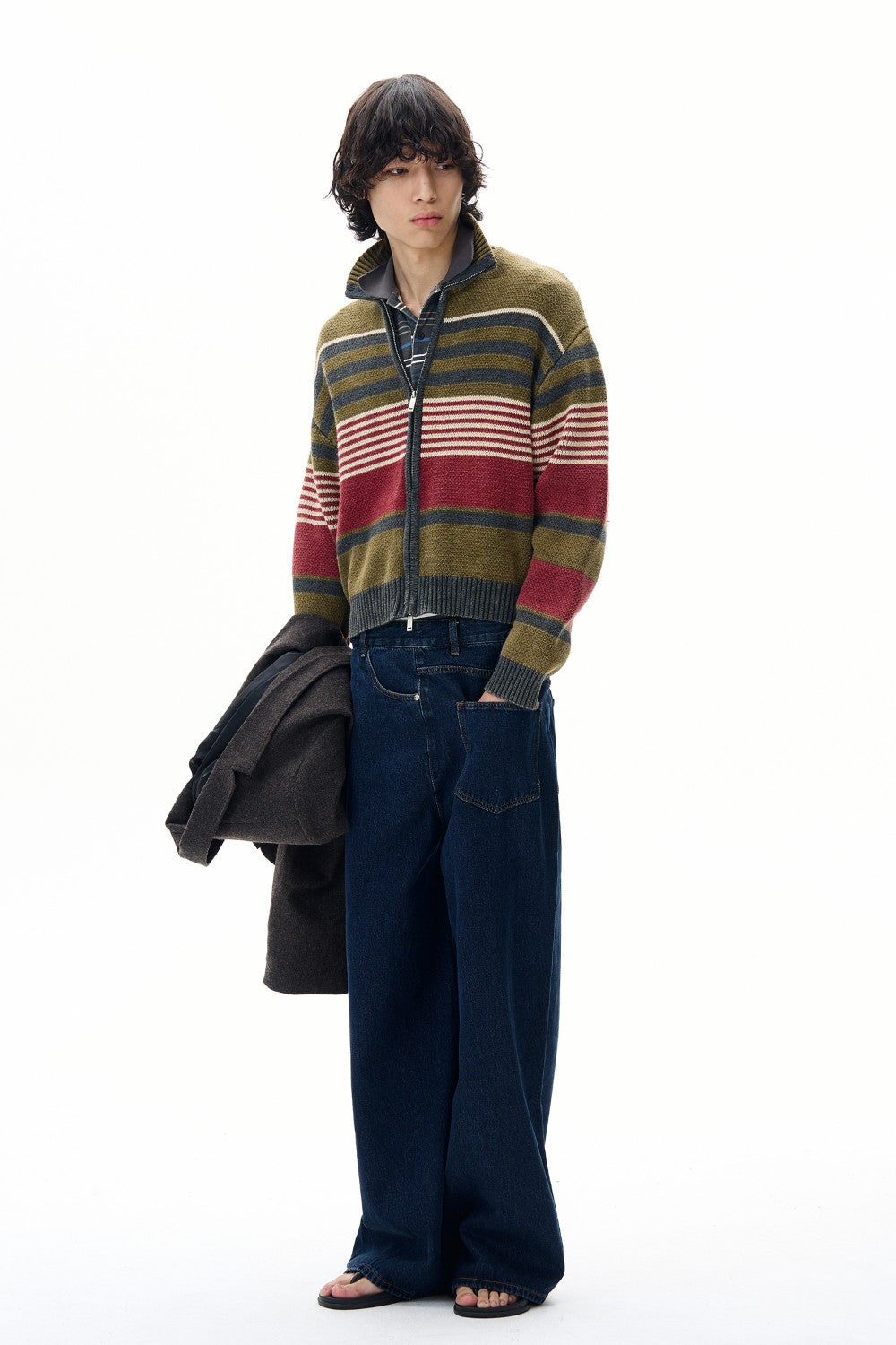 Autumn Retro Stripe Jacket