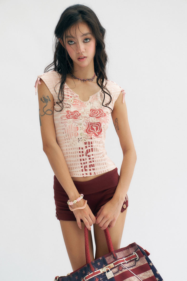 Rosy Bloom Tee