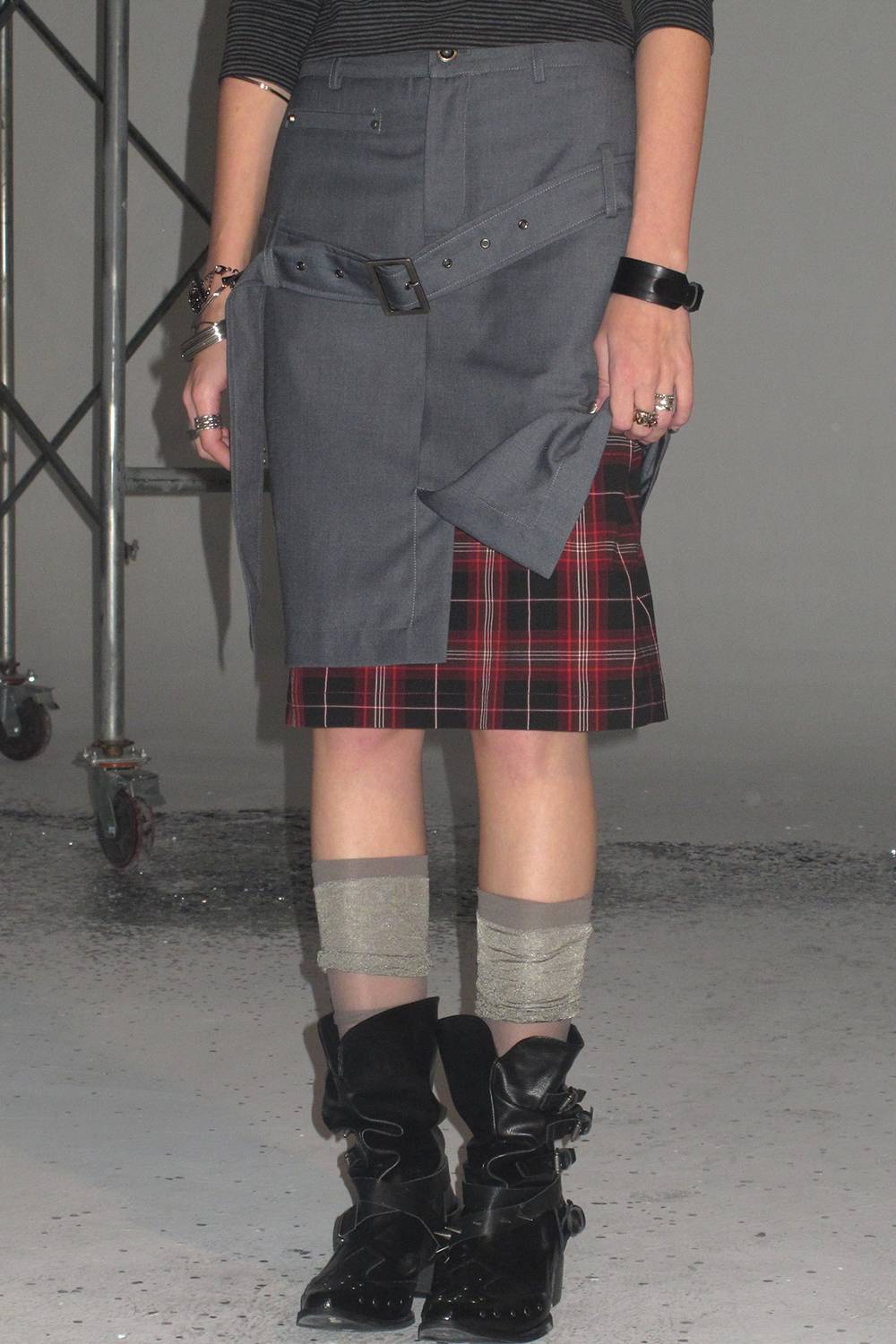 Belted Layered Skirt
