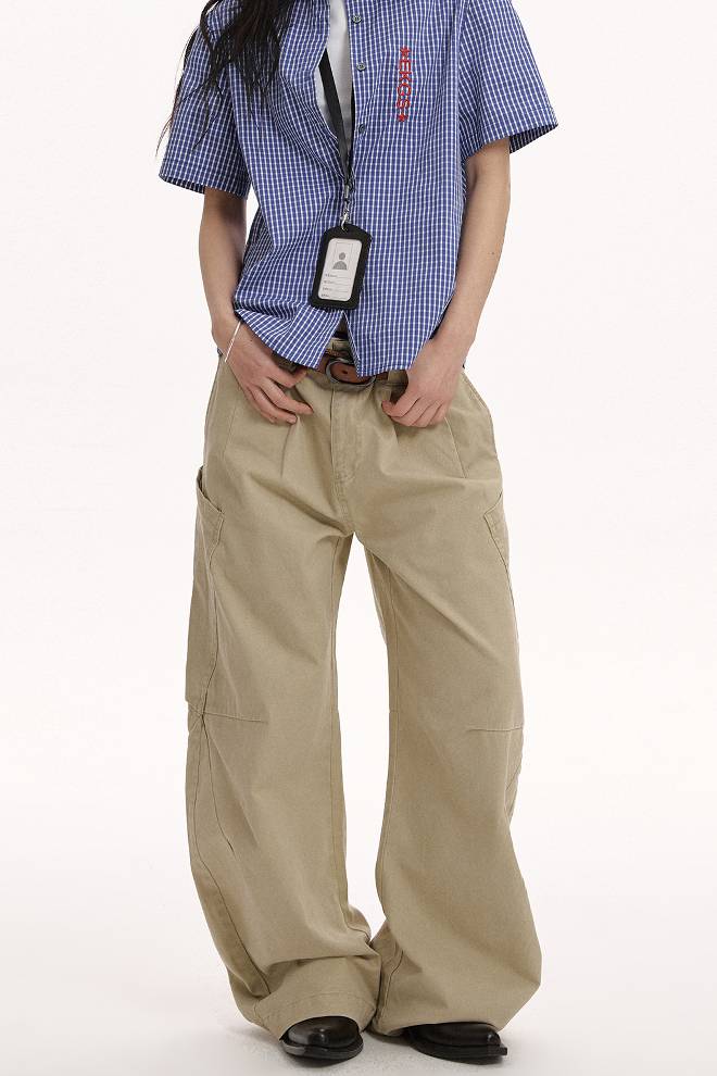 Washed Barrel Pants