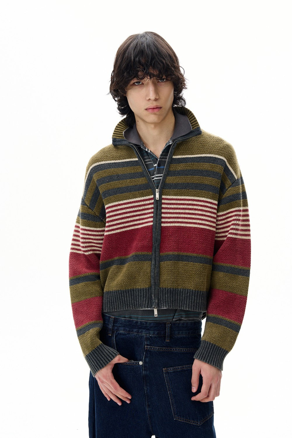 Autumn Retro Stripe Jacket
