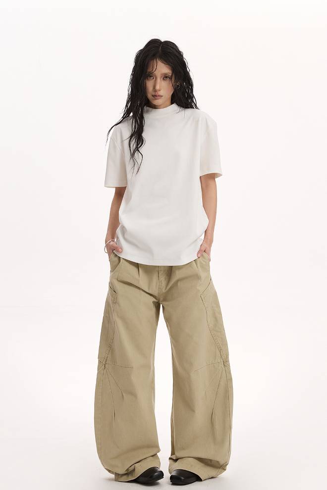 Washed Barrel Pants