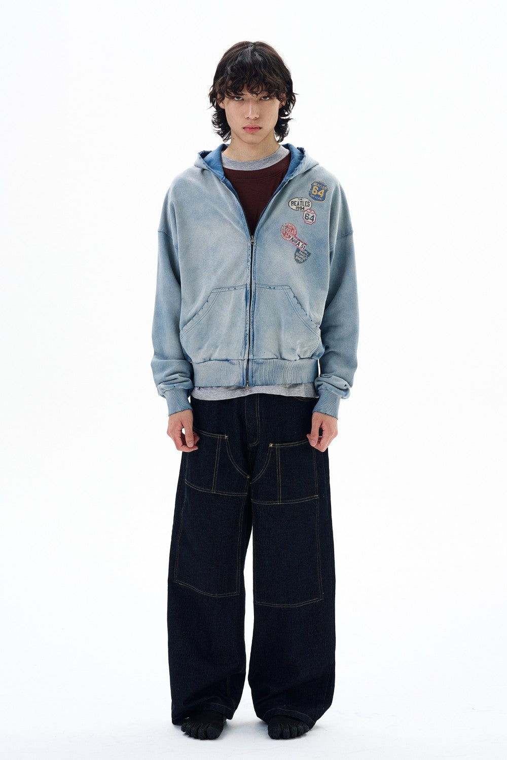 Washed Retro Badge Jacket