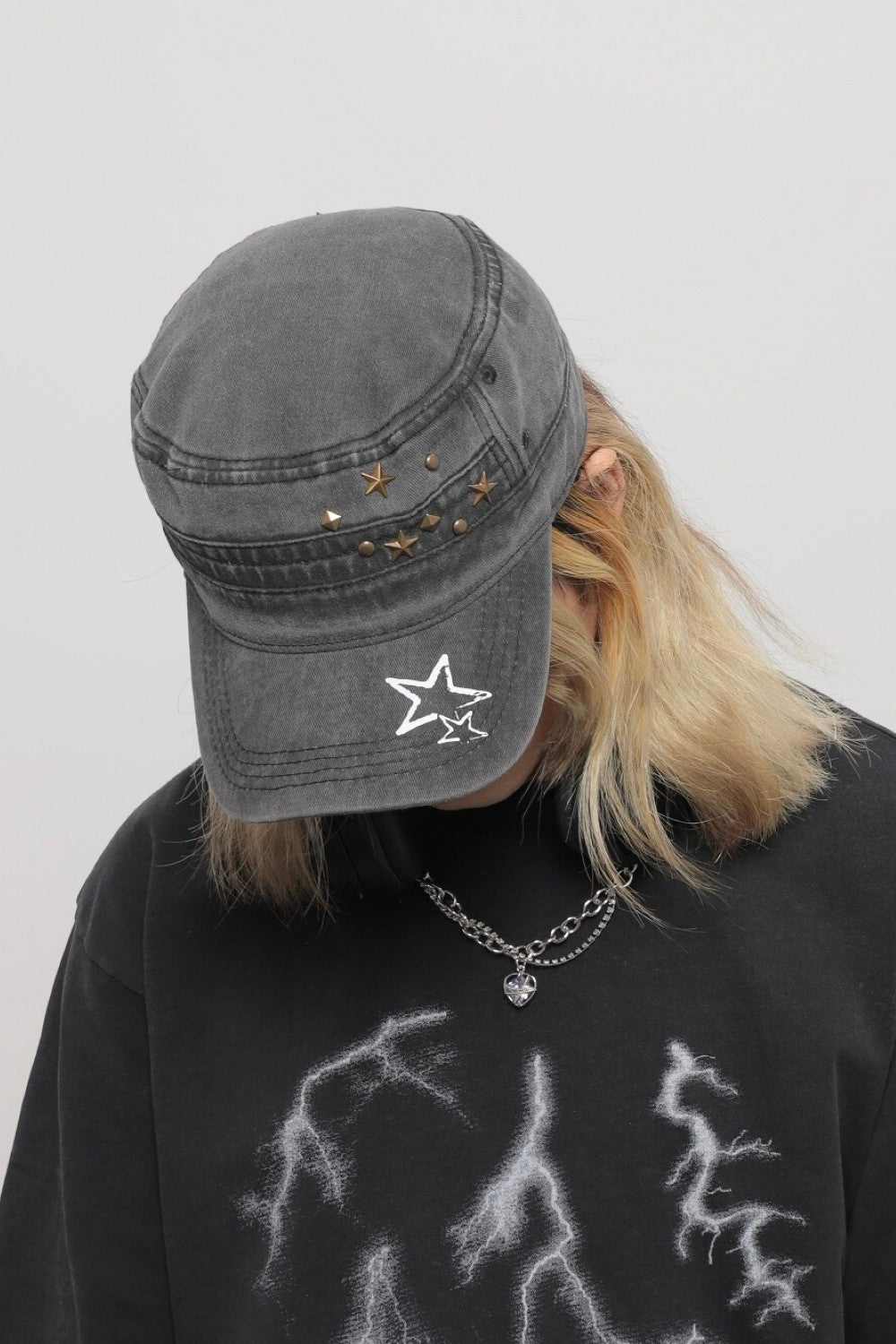 Star Studded Military Cap