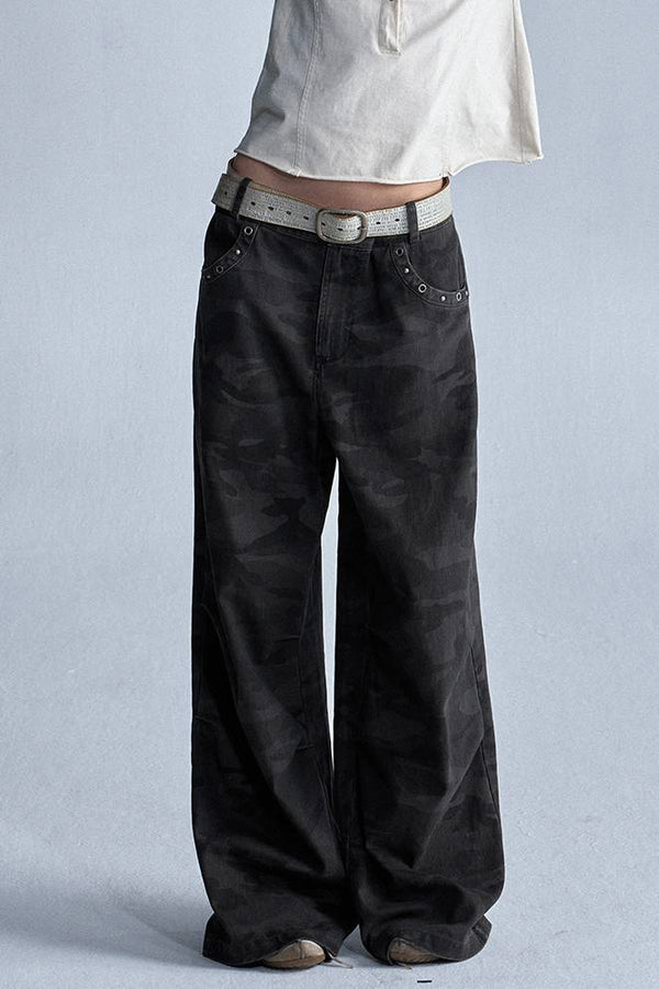 Studded Wide Leg Pants