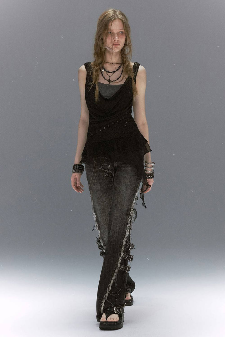 Layered Chiffon Tank Top