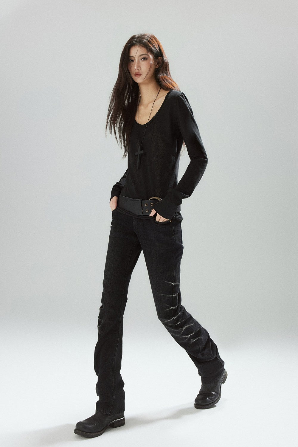 Nira Slim Ruched Jeans