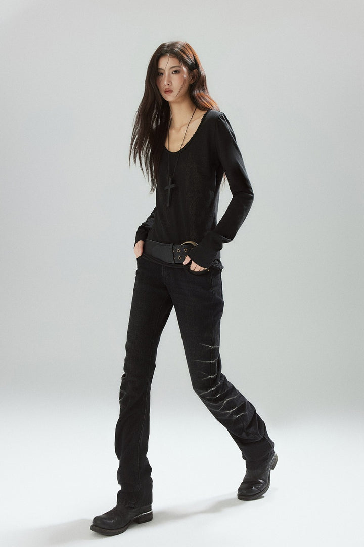 Nira Slim Ruched Jeans