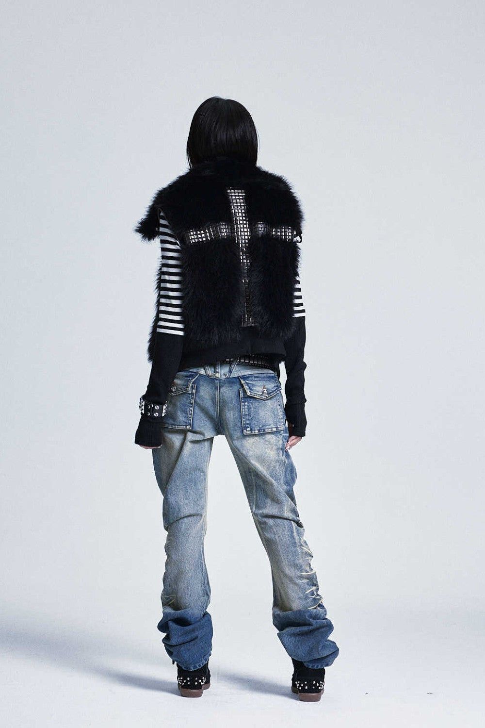 Convertible Cross Fur Coat