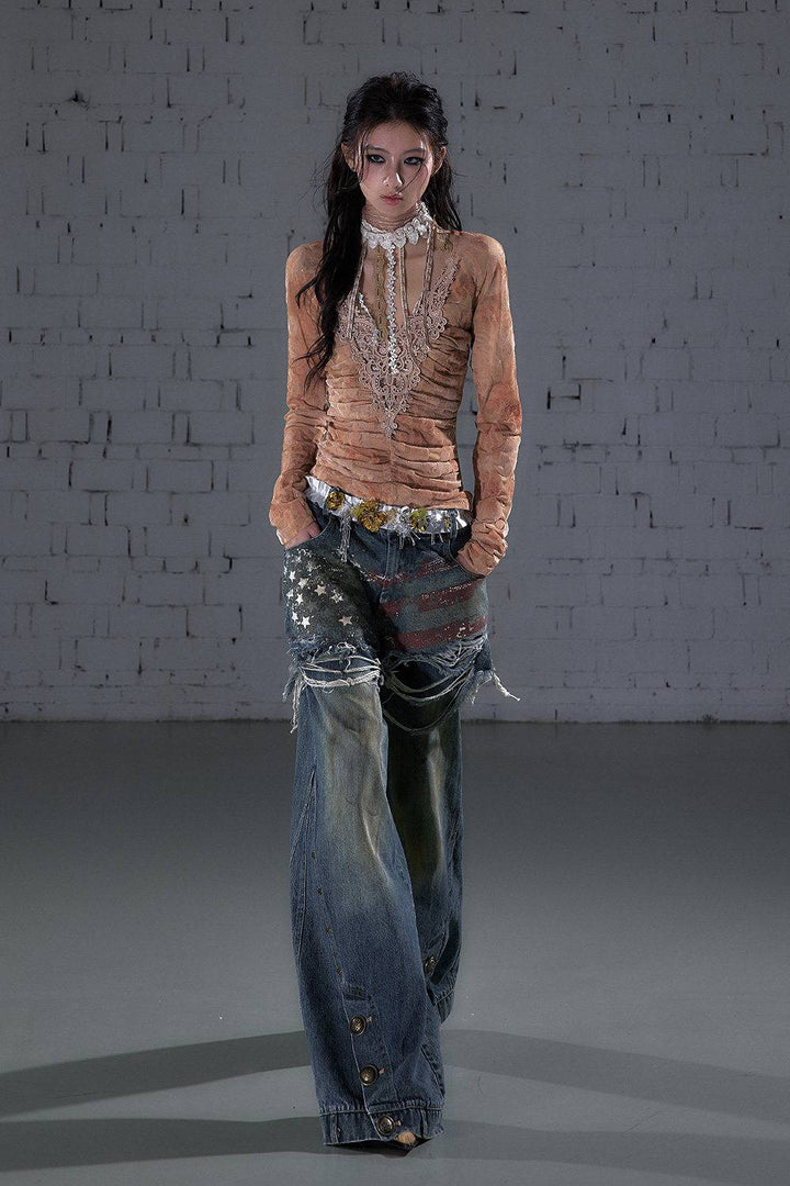 Ash Veil Mesh Top