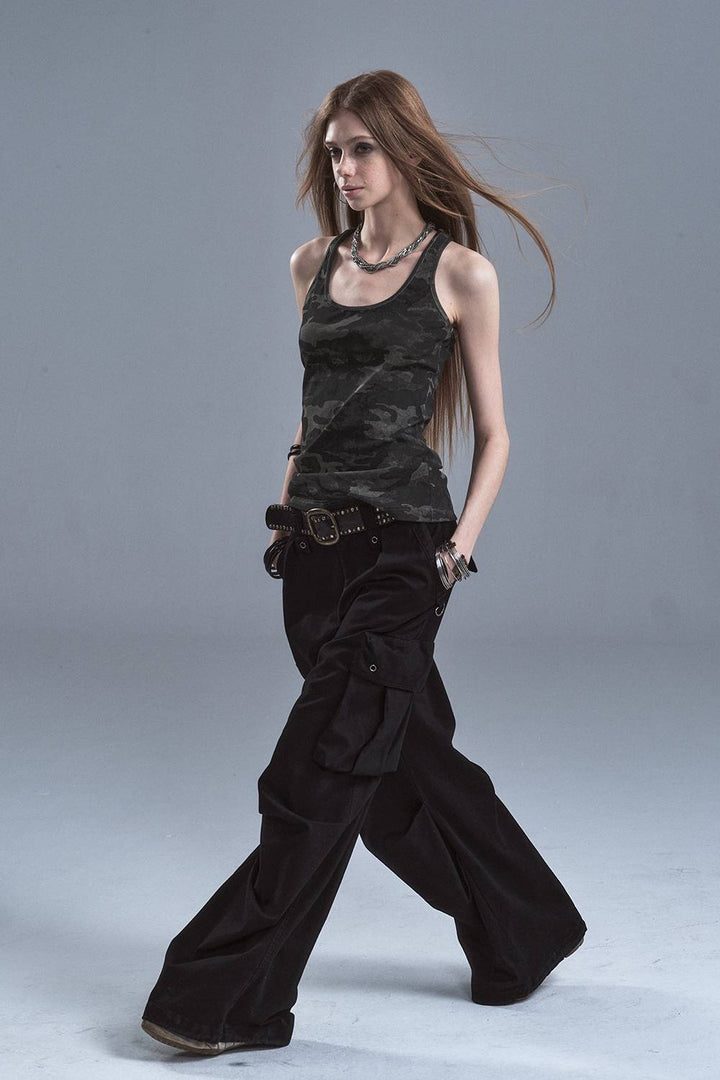 Fitted Camo Layering Tank