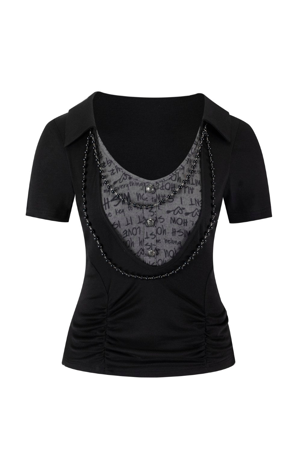 Nia Chain Layered Shirt
