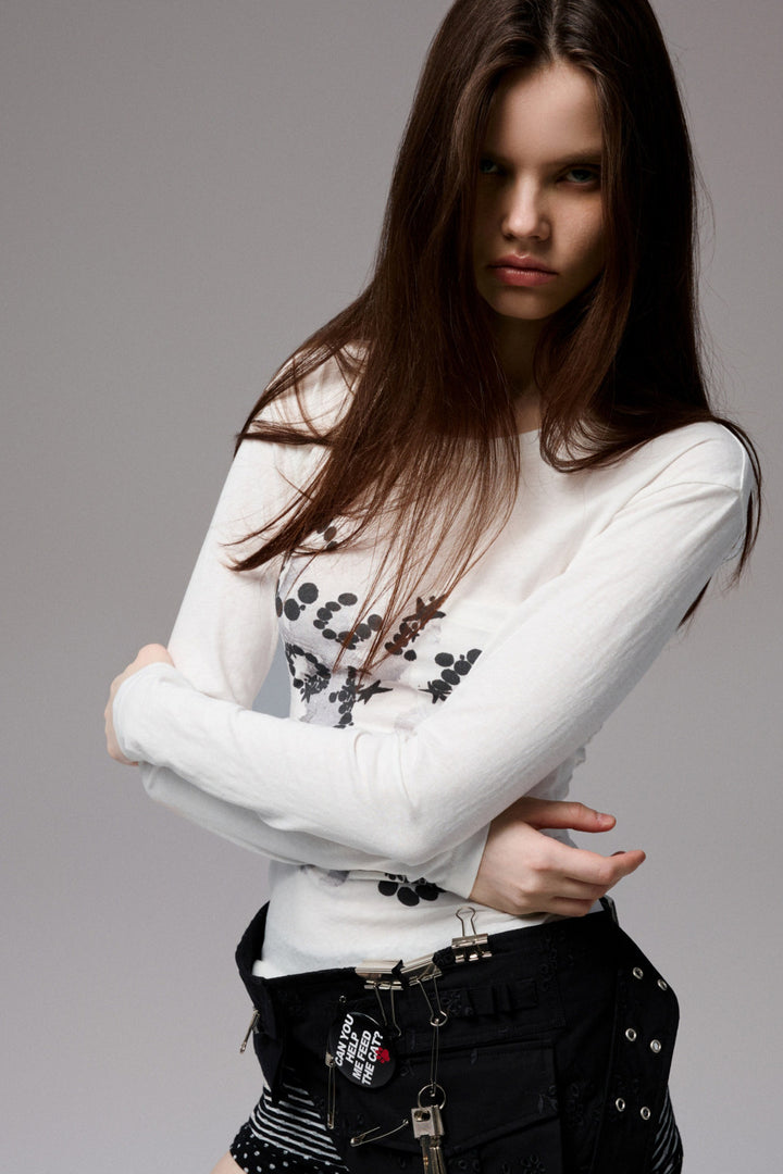 Cleo Cutout Graphic Shirt