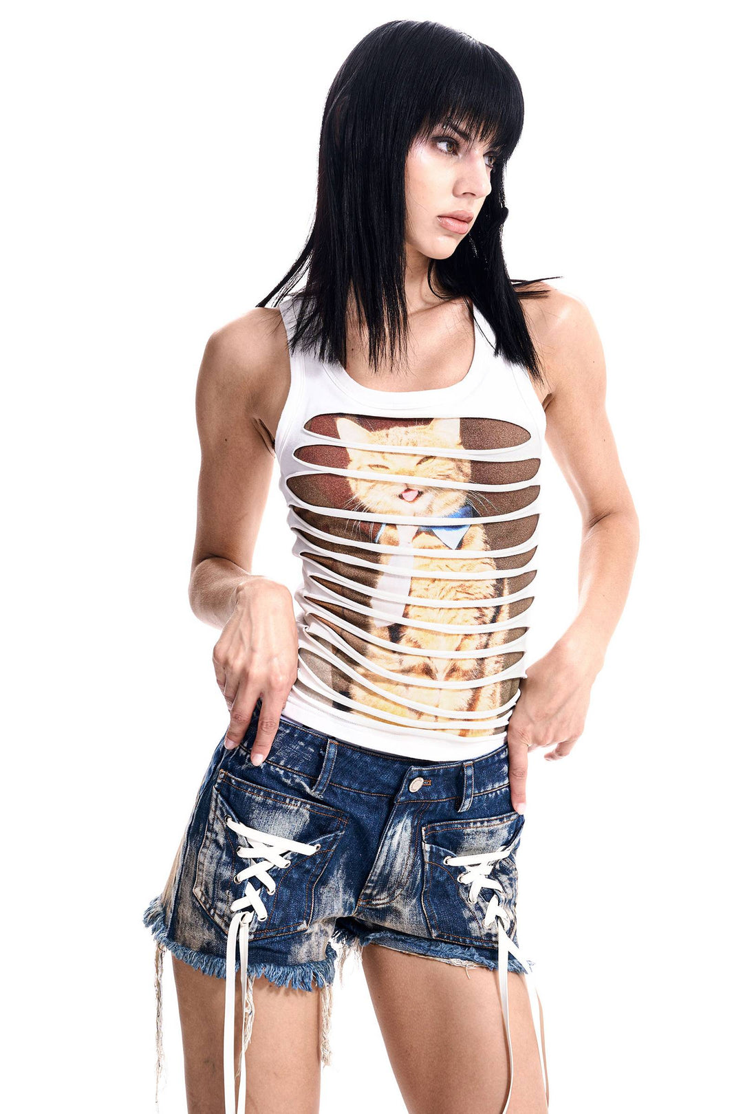 Kitty Cut-Out Tank