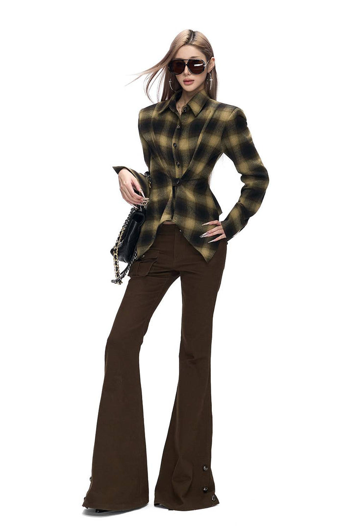 Low Rise Flare Pants