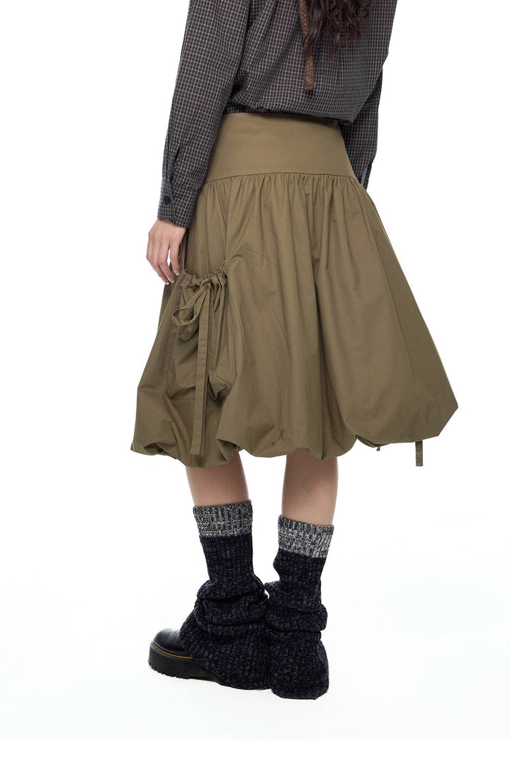 Stud Detail Balloon Skirt