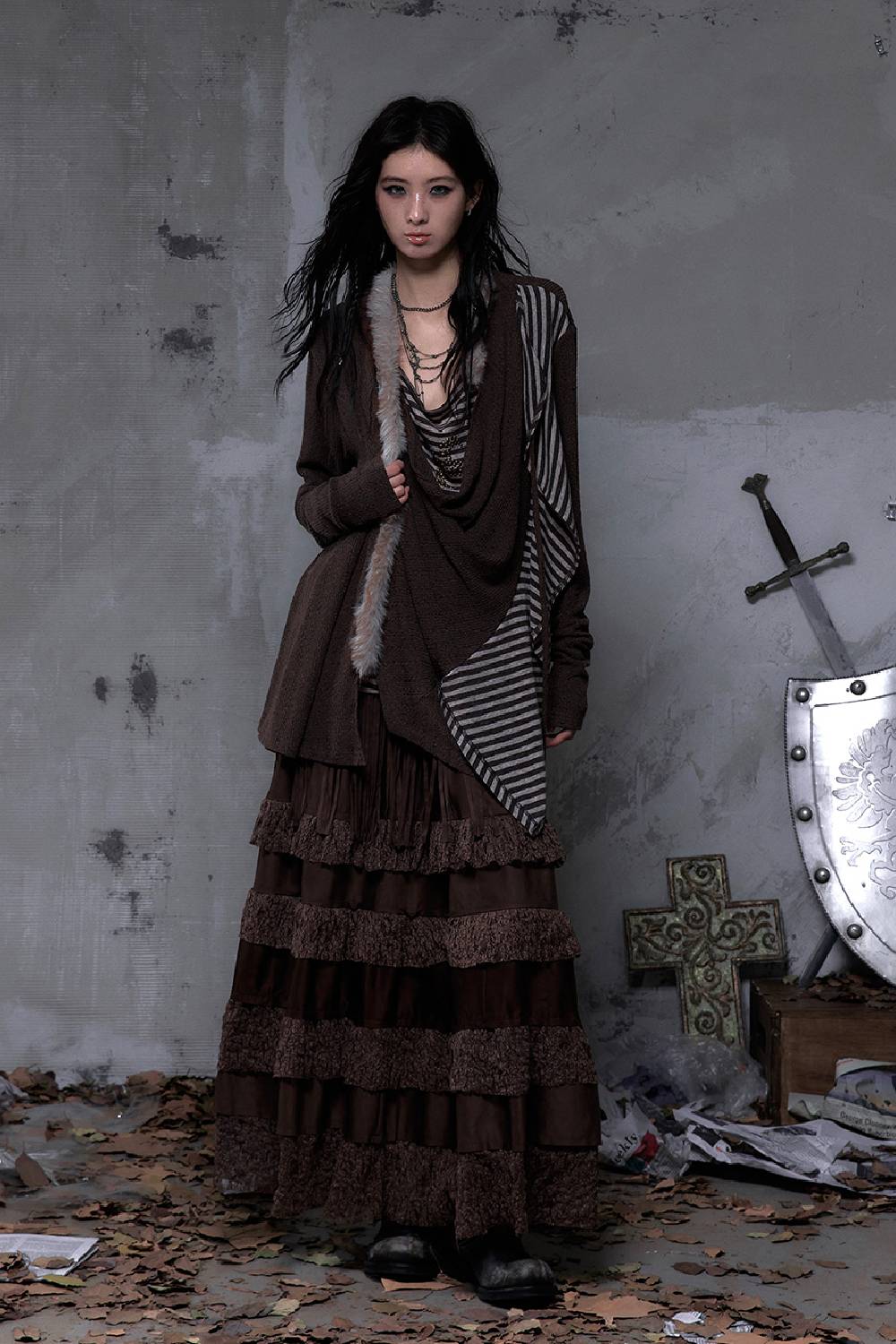 Regal Fringe Maxi Skirt