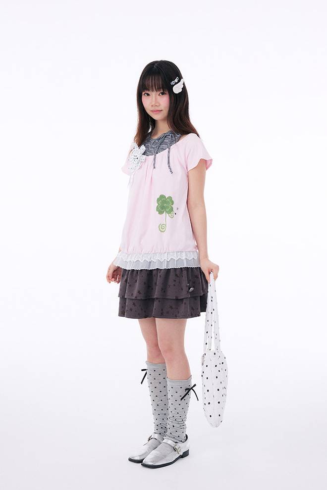 Pink Clover Graphic Tee