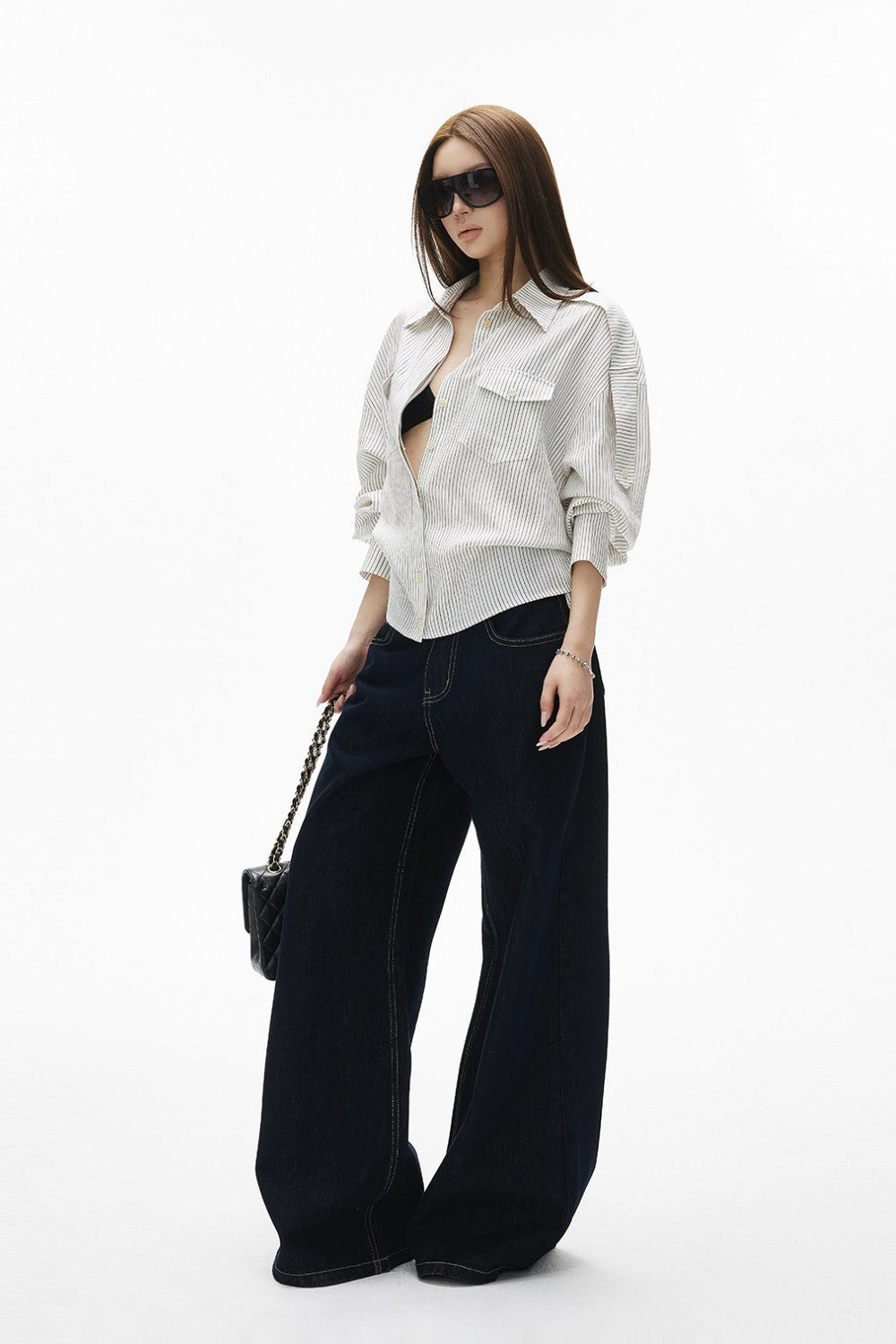 Anna Linen Stripe Blouse